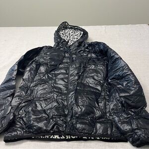 Uniqlo ultra light down packable jacket black - Keith Haring collab - S